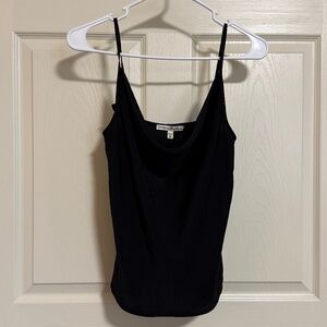 Black cowl neck tank